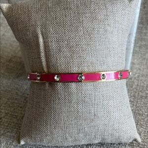 Kate Spade ♠️ New York - Pink and Gold Bracelet with Rhinestones